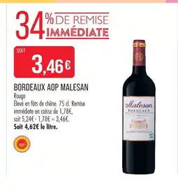 Match Malesan bordeaux aop offre
