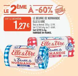 Match Elle & vire le beurre de normandie doux offre