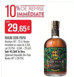 Match Don papa rhum offre