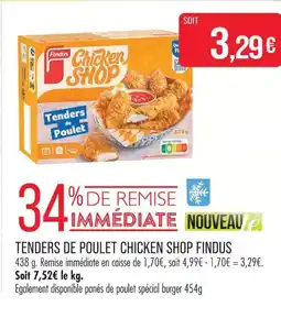 Match Findus chicken shop tenders de poulet offre