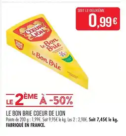 Match Coeur de lion le bon brie offre