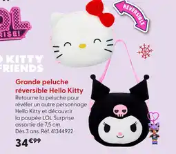 La Grande Récré Grande peluche réversible offre