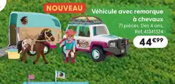La Grande Récré Playmobil véhicule avec remorque à chevaux offre
