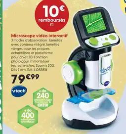 La Grande Récré Vtech microscope vidéo interactif offre