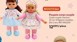 La Grande Récré Poupée corps souple offre