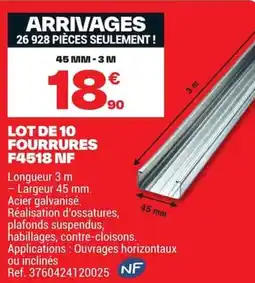 Brico Dépôt FOURRURES F4518 NF offre