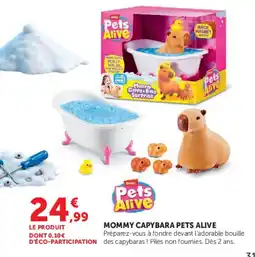 Hyper U Pets Alive Mommy Capybara Pets Alive offre