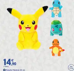 Intermarché Express Peluche Pokémon offre