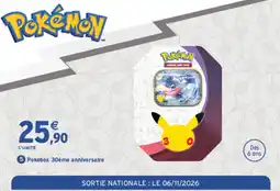Intermarché Contact Pokémon Pokébox 30ème anniversaire offre