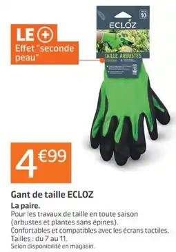 Jardiland ECLOZ Gant de taille offre
