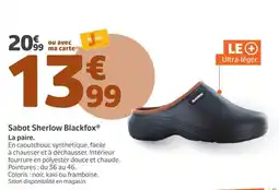 Jardiland Blackfox Sabot Sherlow offre