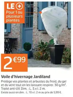 Jardiland Jardiland Voile d'hivernage offre