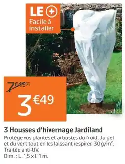 Jardiland 3 Housses d'hivernage Jardiland offre