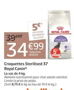 Jardiland Royal Canin Croquettes Sterilised 37 offre