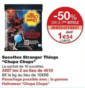 Chupa Chups Sucettes Stranger Things