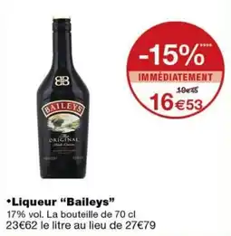 Monoprix Baileys Liqueur offre