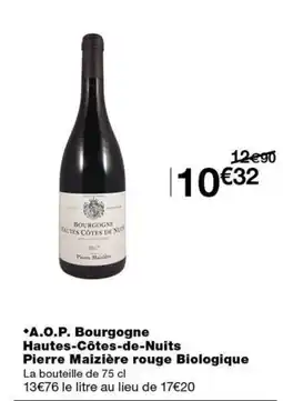 Monoprix Pierre Maizière rouge offre