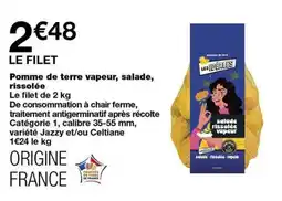 Monoprix Les Idéales Pomme de terre vapeur offre
