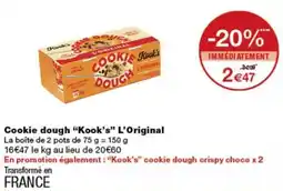 Monoprix Kook's Cookie dough offre