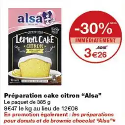 Monoprix Alsa Lemon Cake offre