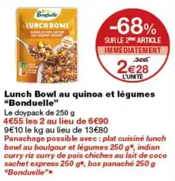 Monoprix Bonduelle Lunch Bowl offre