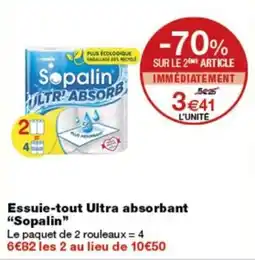 Monoprix Sopalin Essuie-tout Ultra absorbant offre
