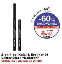 Monoprix Deborah 2-en-1 gel Kajal & Eyeliner offre