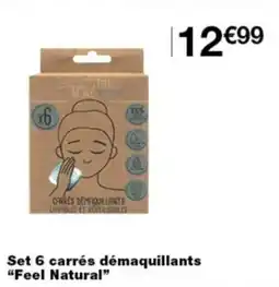 Monoprix Feel Natural carrés démaquillants offre