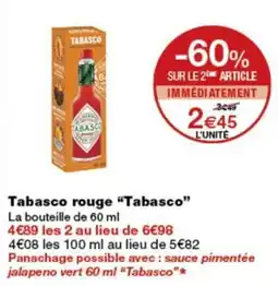 Monoprix Tabasco Tabasco offre