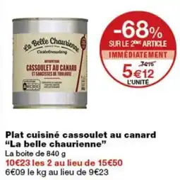 Monoprix La belle chaurienne Cassoulet au canard offre