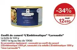 Monoprix Larnaudie Confit de canard "l'emblematique" offre