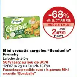 Monoprix Bonduelle Mini croustis offre