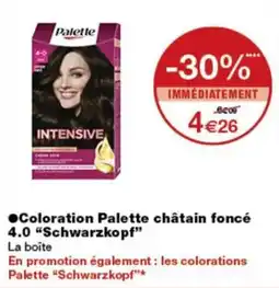 Monoprix Palette Coloration Palette châtain foncé 4.0 offre