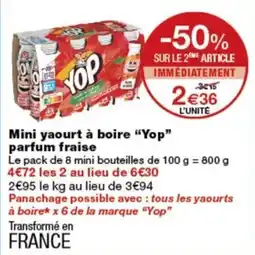 Monoprix Yop Mini yaourt à boire offre