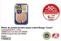 Monoprix Loué Filets de poulet fermier jaune offre