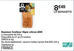 Monoprix MOWI Saumon traiteur offre
