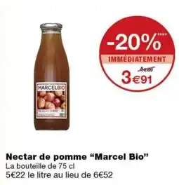 Monoprix Marcel Bio Nectar de pomme offre