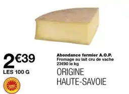 Monoprix Abondance fermier offre