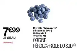 Monoprix Myrtille Monoprix offre