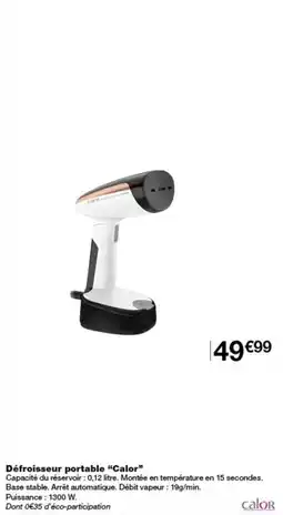 Monoprix Calor Défroisseur portable offre