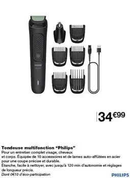 Monoprix Philips Tondeuse multifonction offre