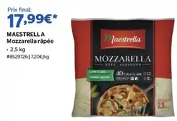 Costco Maestrella Mozzarella râpée offre
