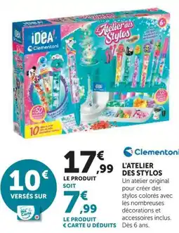 Hyper U Clementoni Atelier des Stylos offre