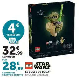 Hyper U LEGO LE BUSTE DE YODA offre