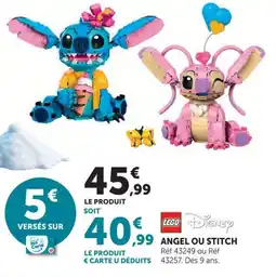 Hyper U LEGO ANGEL OU STITCH offre