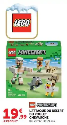 Hyper U Lego l'attaque du desert du poulet chevauche offre