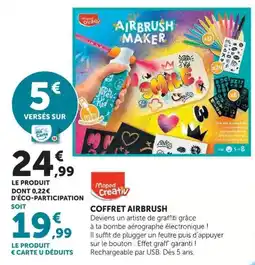 Hyper U Maped Creativ COFFRET AIRBRUSH offre