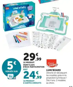 Hyper U Maped Creativ LUMI'BOARD offre