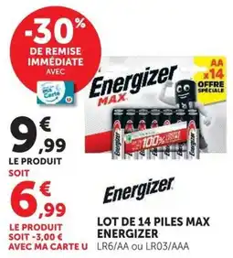 Hyper U Energizer piles offre
