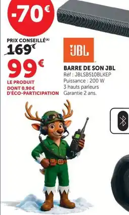 Hyper U JBL BARRE DE SON JBL offre